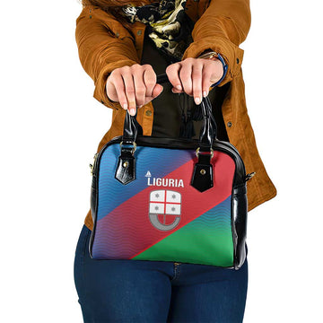 Italy Liguria Shoulder Handbag Emblem With Flag Style LT19