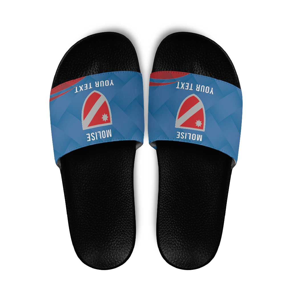 Personalized Italy Molise Slide Sandals Flag Style LT19