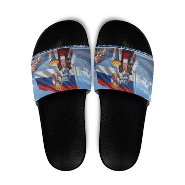 Serbia Christmas Wolf Slide Sandals Vuk Serbian Mascot LT19