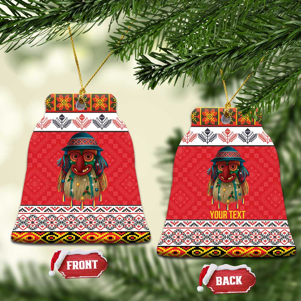 Personalized Romania Christmas Ceramic Ornament Romanian Folk Mask LT19
