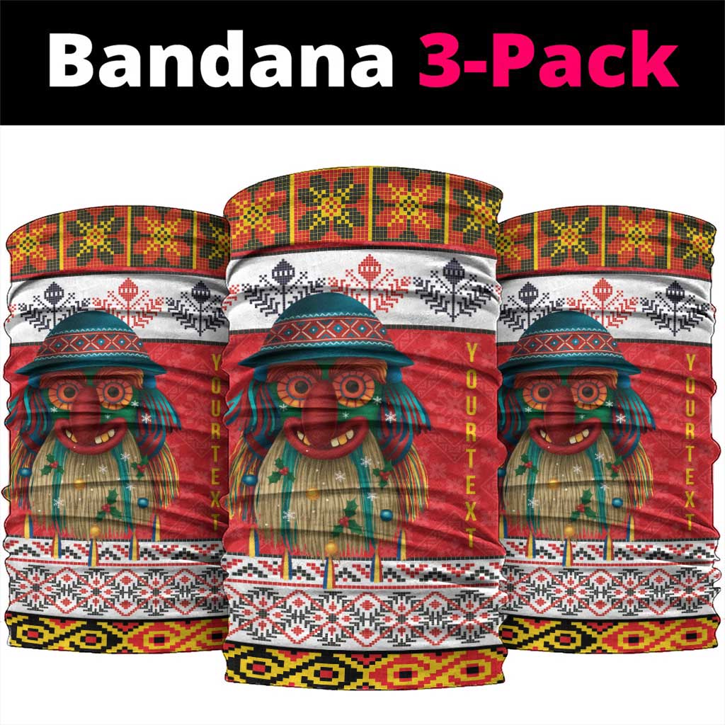 Personalized Romania Christmas Neck Gaiter Romanian Folk Mask LT19