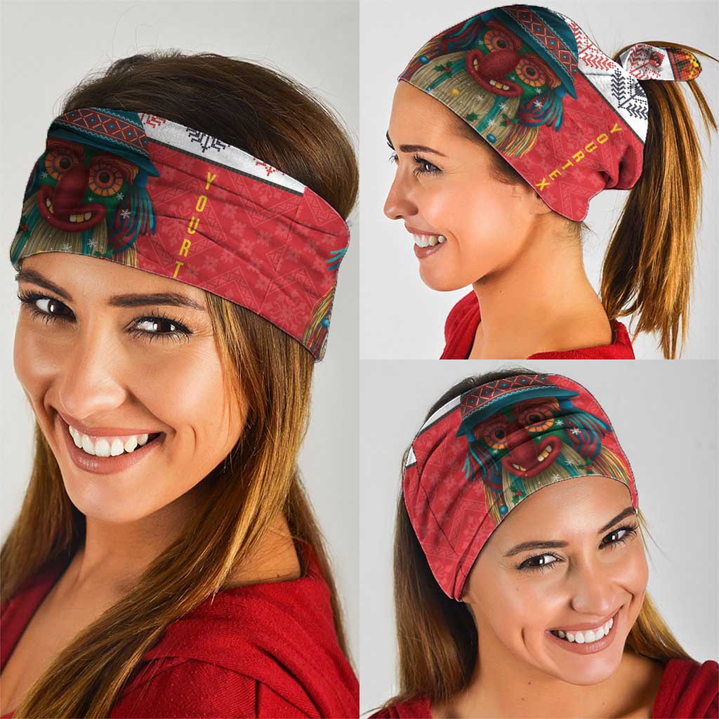 Personalized Romania Christmas Neck Gaiter Romanian Folk Mask LT19