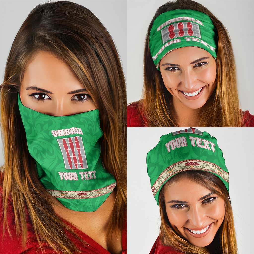Personalized Italy Umbria Neck Gaiter Flag Style LT19