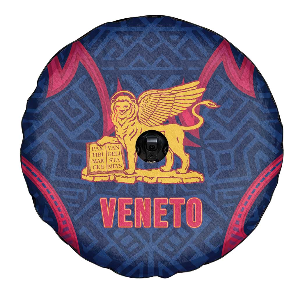 Italy Veneto Spare Tire Cover Emblem With Flag Style LT19