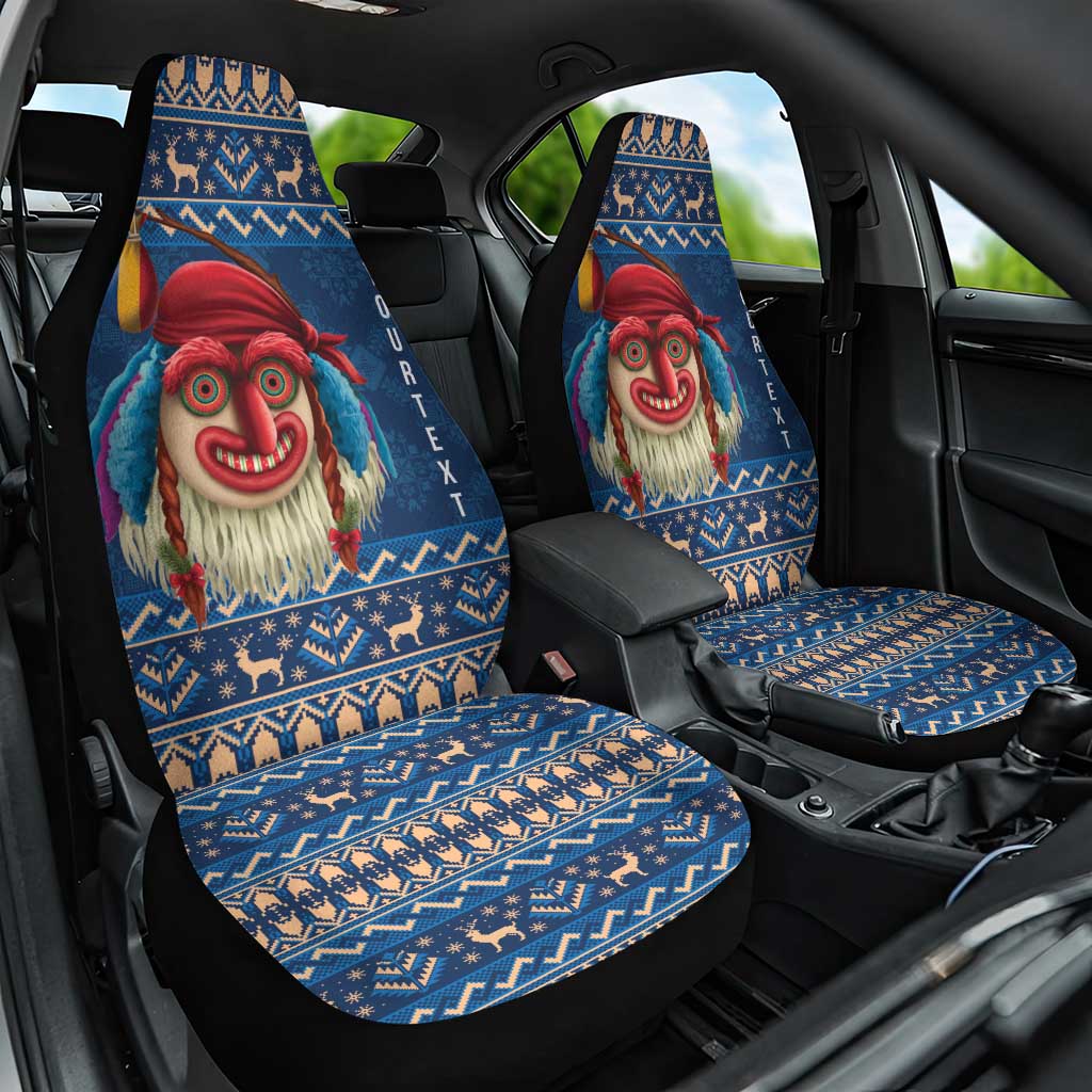 Personalized Romania Christmas Car Seat Cover Romanian Traditional Masks LT19