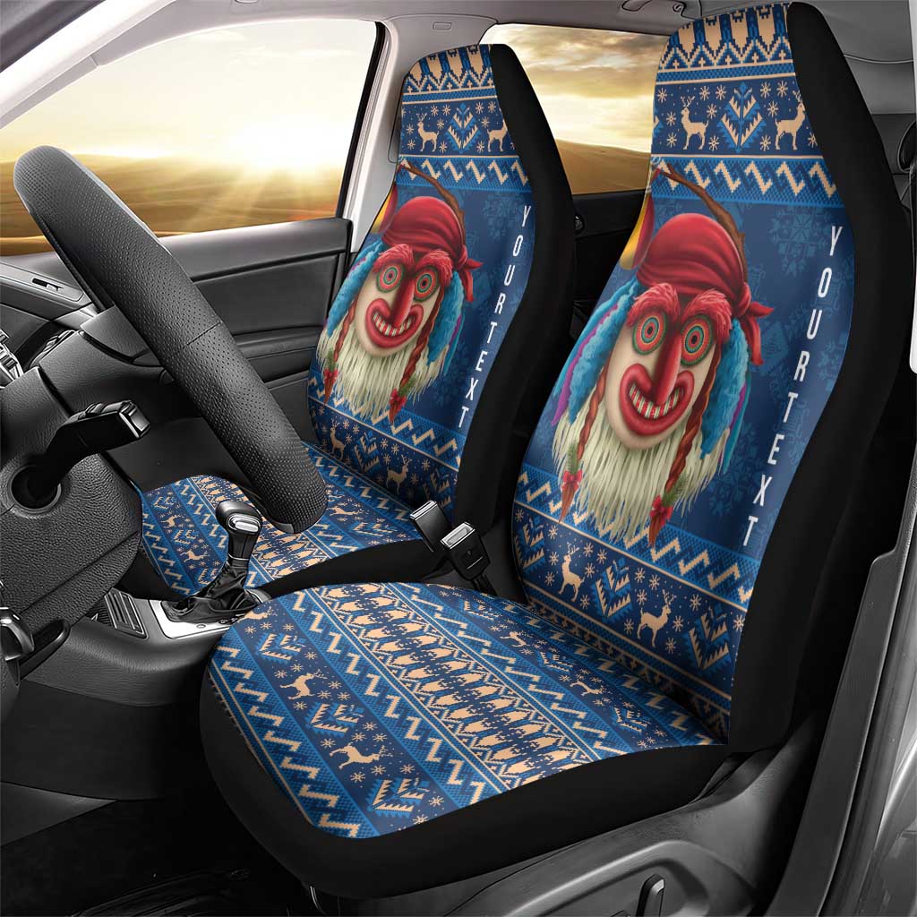 Personalized Romania Christmas Car Seat Cover Romanian Traditional Masks LT19