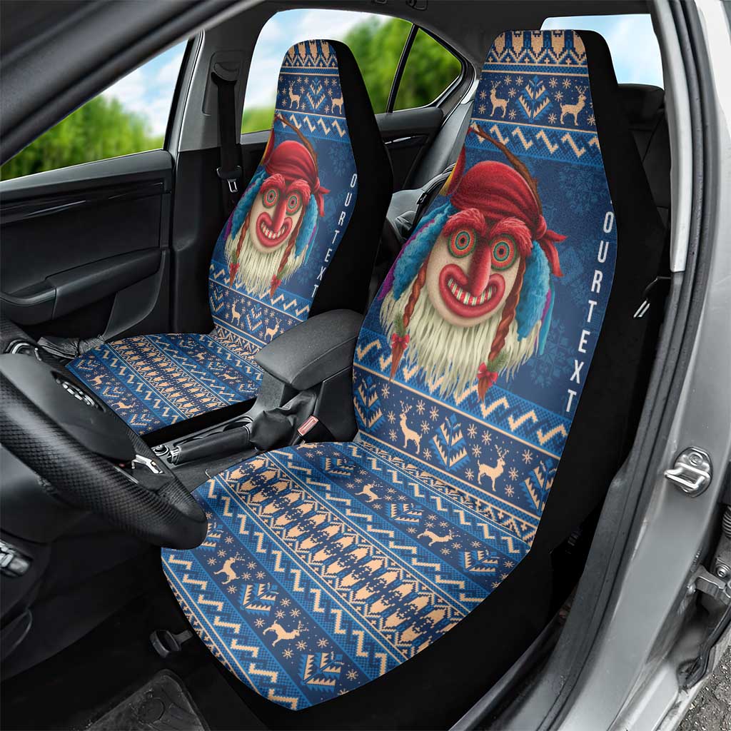Personalized Romania Christmas Car Seat Cover Romanian Traditional Masks LT19