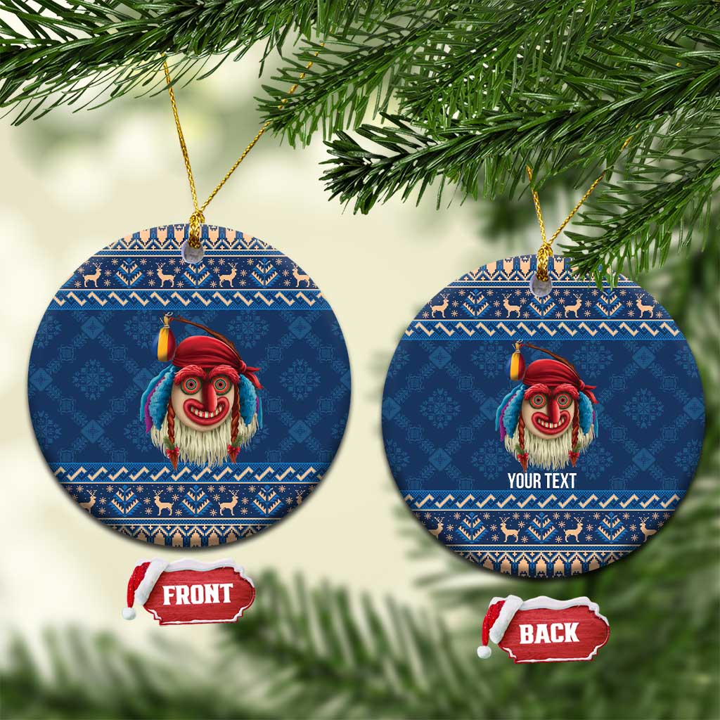 Personalized Romania Christmas Ceramic Ornament Romanian Traditional Masks LT19