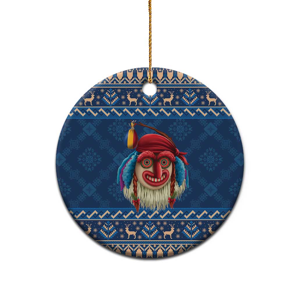 Personalized Romania Christmas Ceramic Ornament Romanian Traditional Masks LT19