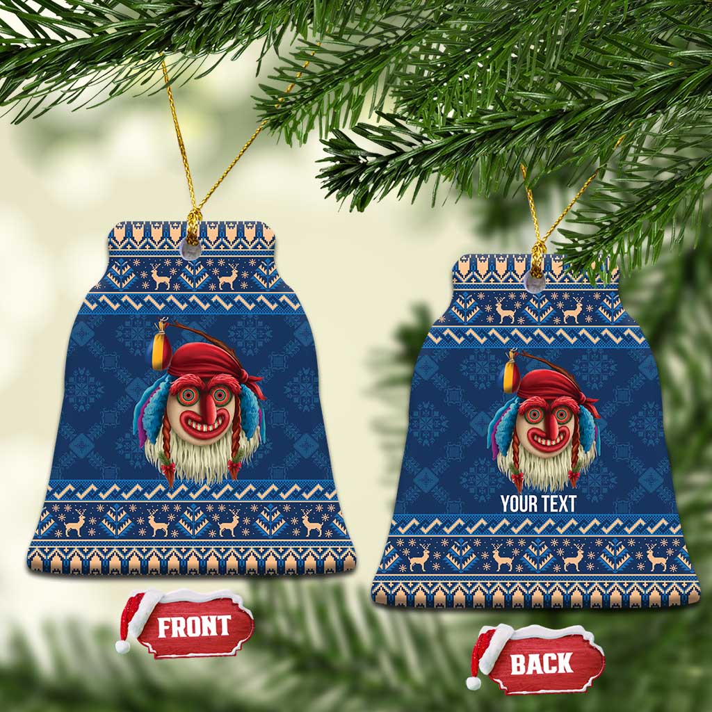 Personalized Romania Christmas Ceramic Ornament Romanian Traditional Masks LT19
