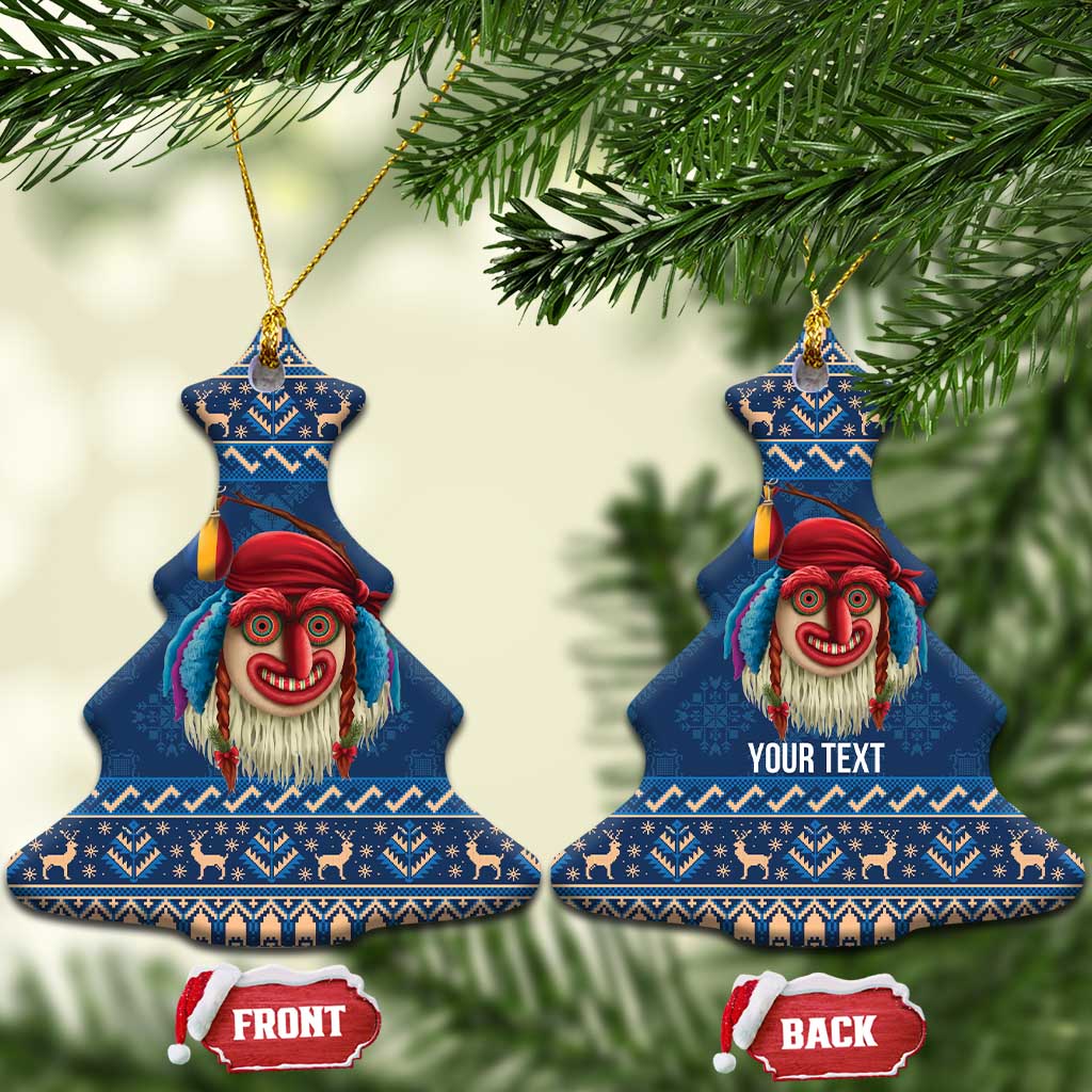 Personalized Romania Christmas Ceramic Ornament Romanian Traditional Masks LT19