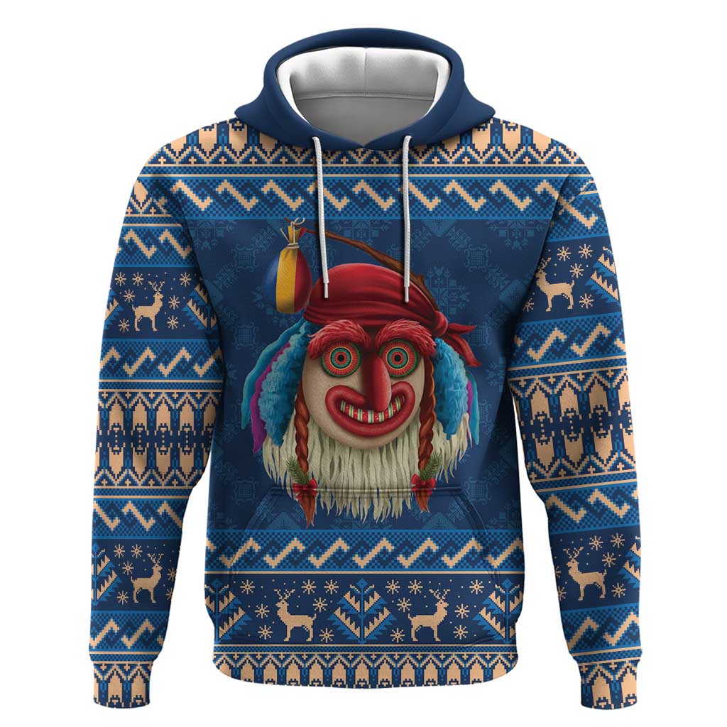 Personalized Romania Christmas Hoodie Romanian Traditional Masks LT19