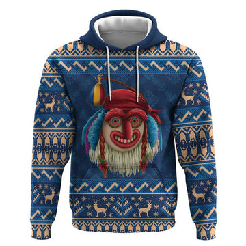 Personalized Romania Christmas Hoodie Romanian Traditional Masks LT19