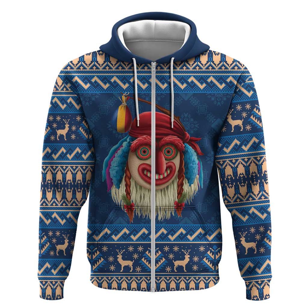 Personalized Romania Christmas Hoodie Romanian Traditional Masks LT19