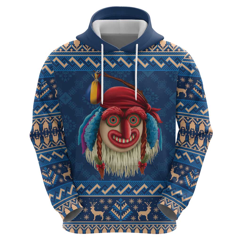 Personalized Romania Christmas Hoodie Romanian Traditional Masks LT19