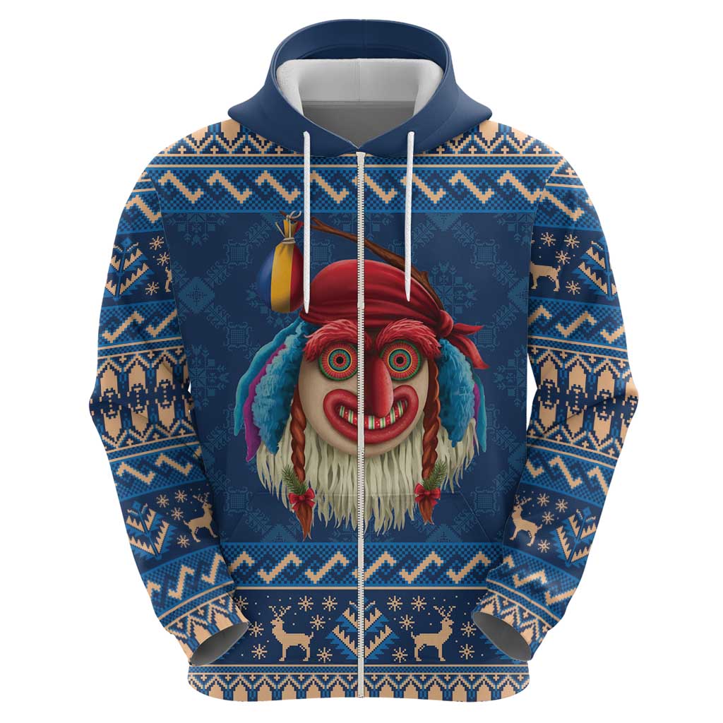 Personalized Romania Christmas Hoodie Romanian Traditional Masks LT19