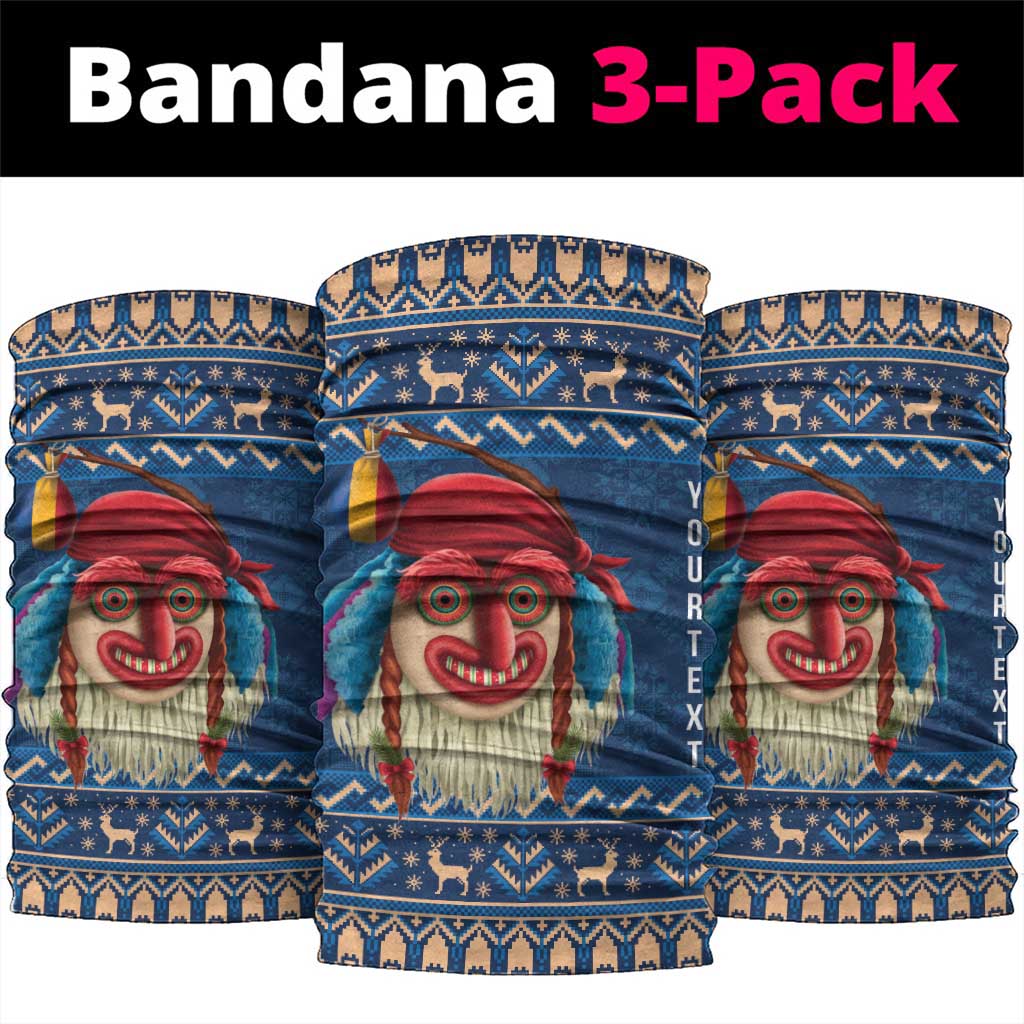 Personalized Romania Christmas Neck Gaiter Romanian Traditional Masks LT19
