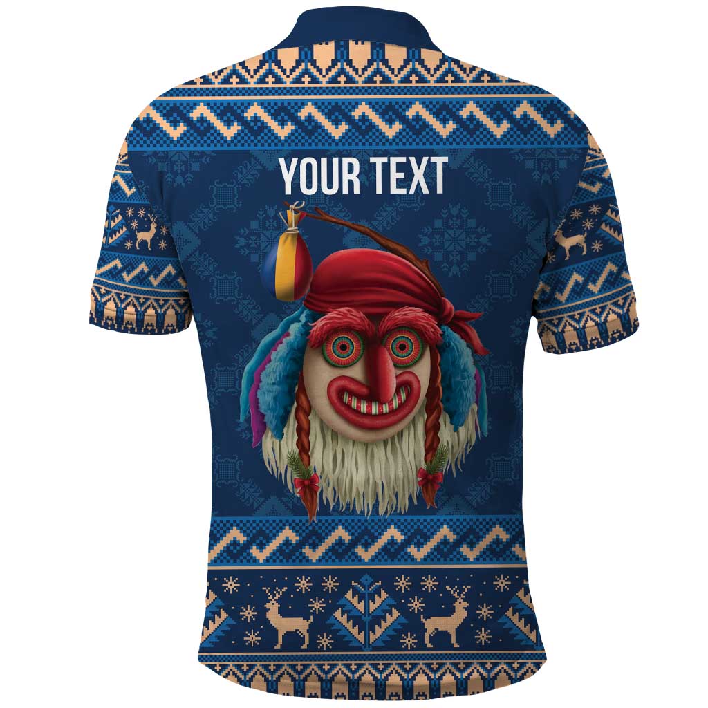 Personalized Romania Christmas Polo Shirt Romanian Traditional Masks LT19