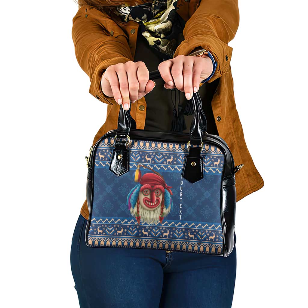 Personalized Romania Christmas Shoulder Handbag Romanian Traditional Masks LT19