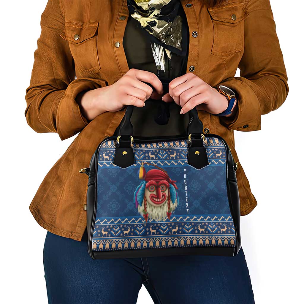 Personalized Romania Christmas Shoulder Handbag Romanian Traditional Masks LT19