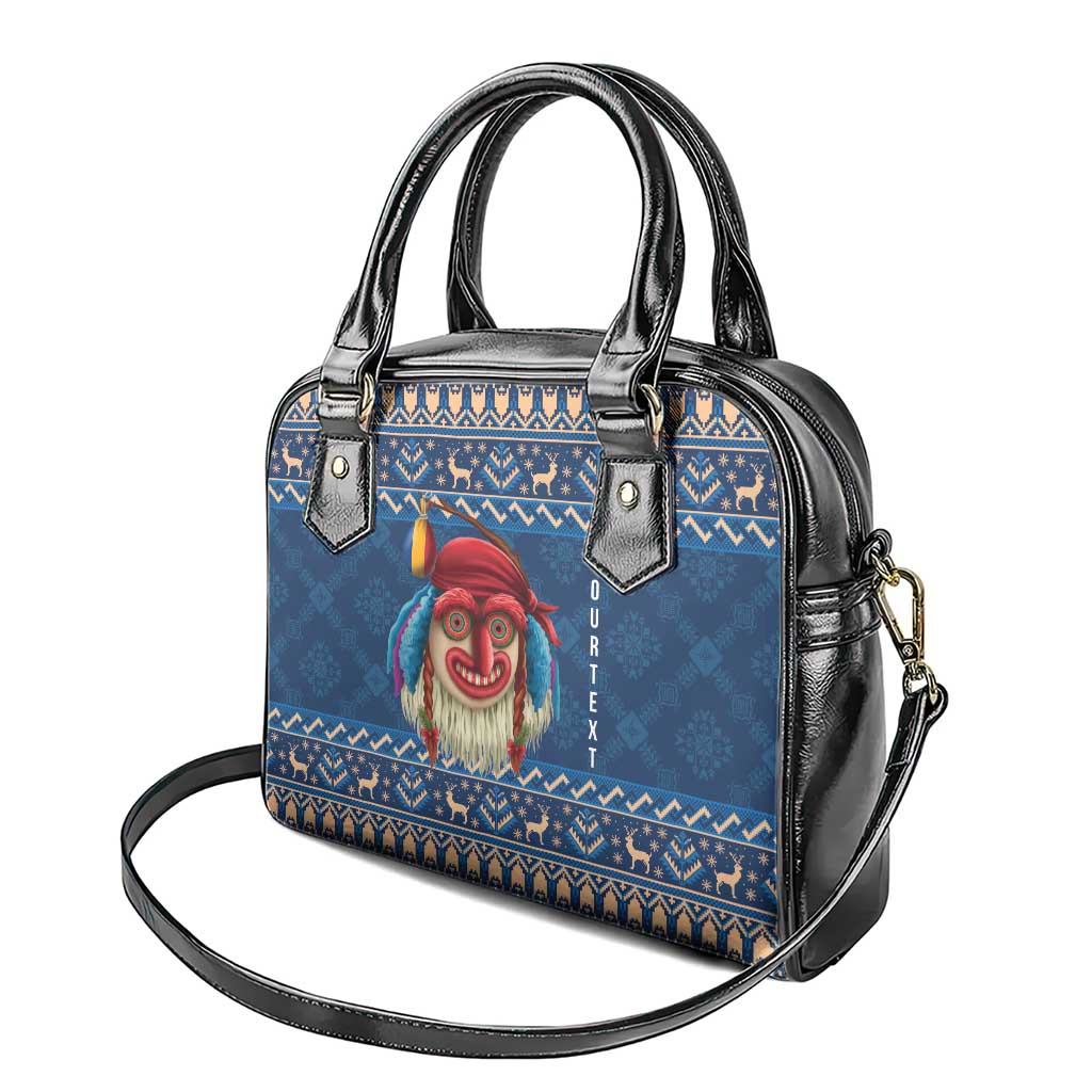 Personalized Romania Christmas Shoulder Handbag Romanian Traditional Masks LT19