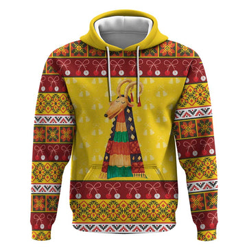 Personalized Moldova Christmas Hoodie Capra Goat Folk Costume LT19