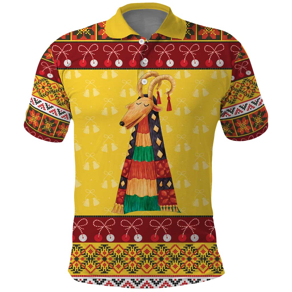 Personalized Moldova Christmas Polo Shirt Capra Goat Folk Costume LT19