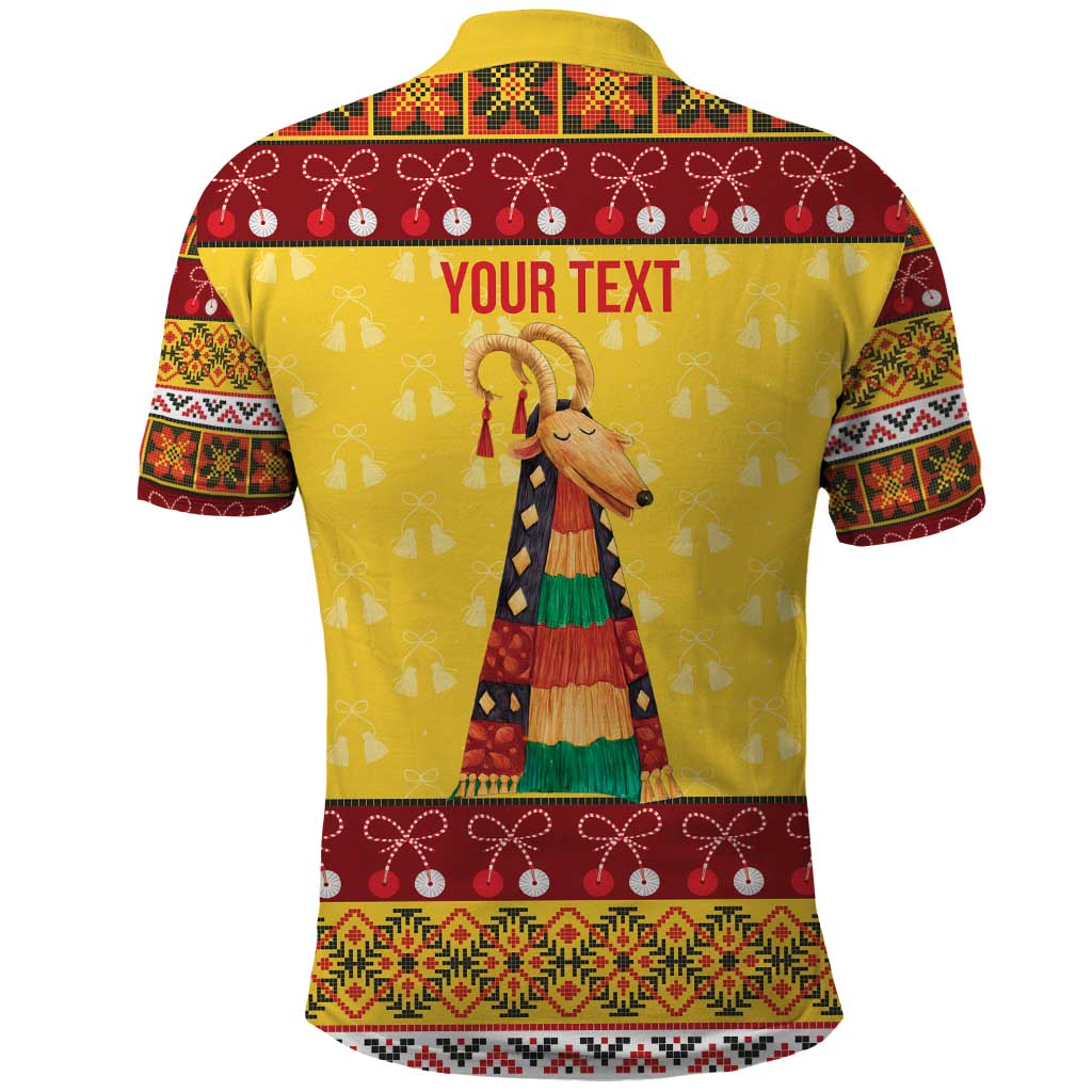 Personalized Moldova Christmas Polo Shirt Capra Goat Folk Costume LT19
