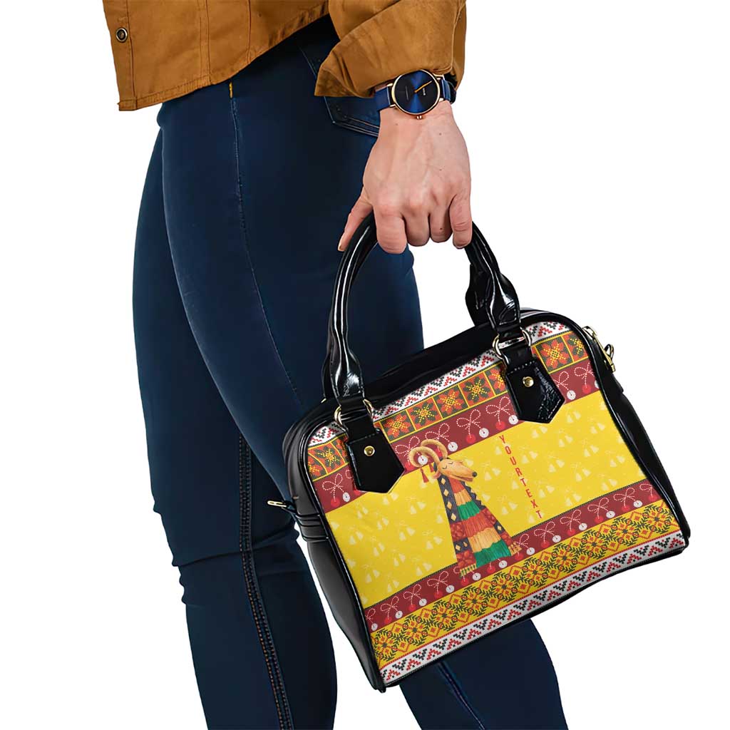 Personalized Moldova Christmas Shoulder Handbag Capra Goat Folk Costume LT19