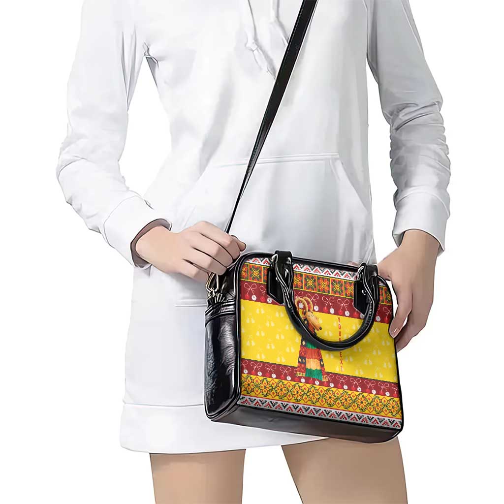 Personalized Moldova Christmas Shoulder Handbag Capra Goat Folk Costume LT19
