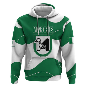 Personalized Italy Marche Hoodie Flag Style LT19