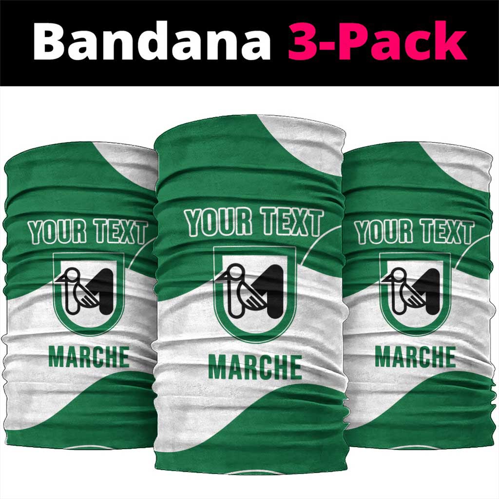 Personalized Italy Marche Neck Gaiter Flag Style LT19