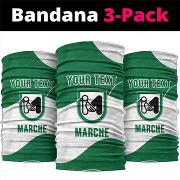 Personalized Italy Marche Neck Gaiter Flag Style LT19