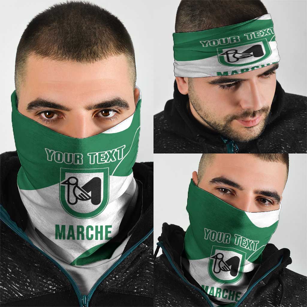 Personalized Italy Marche Neck Gaiter Flag Style LT19