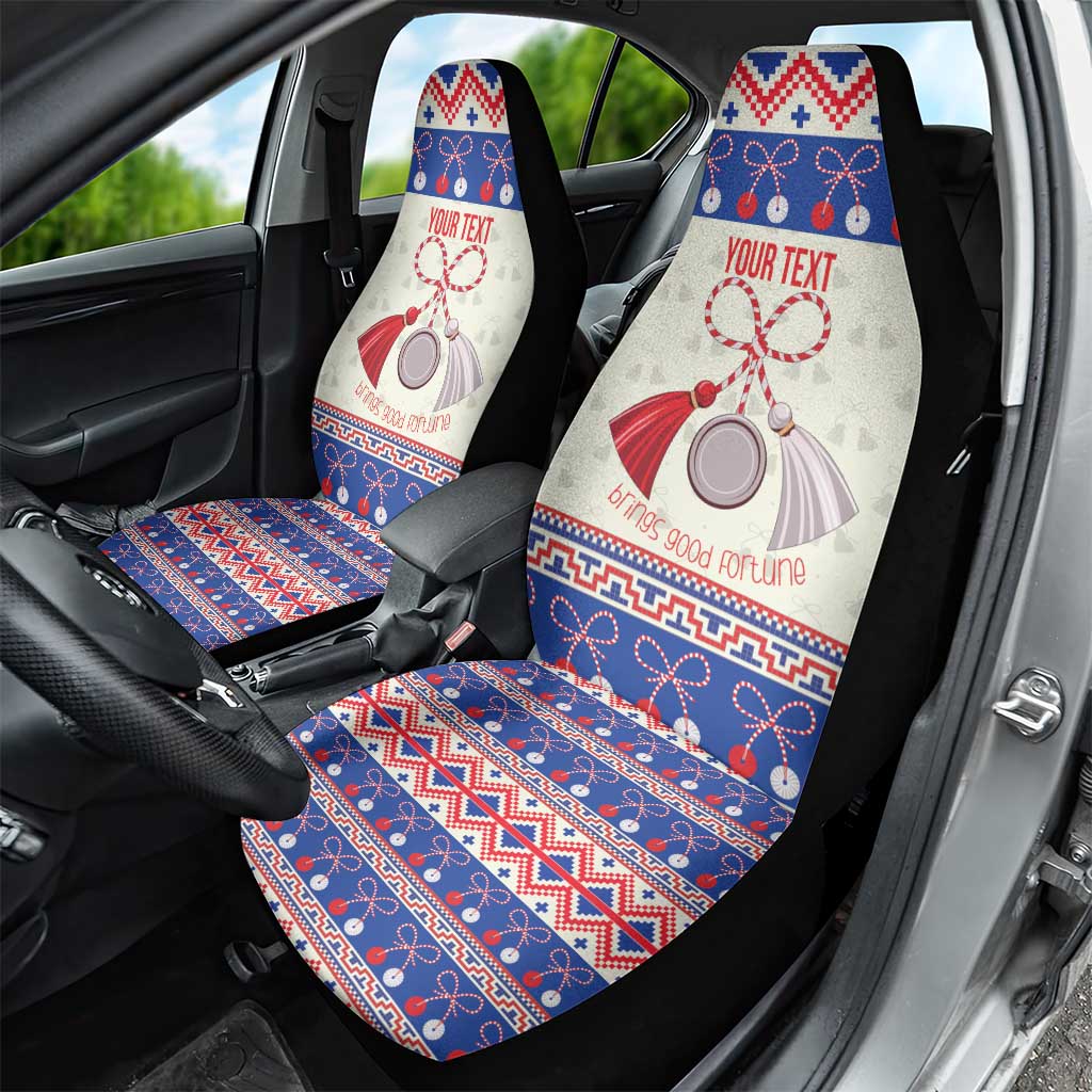 Personalized Moldova Christmas Car Seat Cover Martisor Moldova Traditional LT19