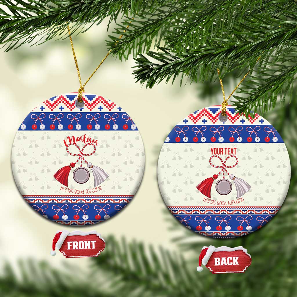 Personalized Moldova Christmas Ceramic Ornament Martisor Moldova Traditional LT19