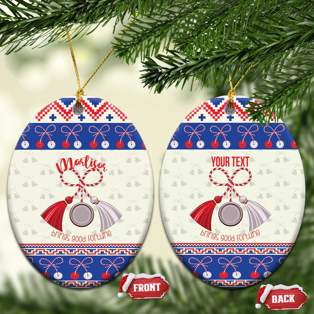 Personalized Moldova Christmas Ceramic Ornament Martisor Moldova Traditional LT19