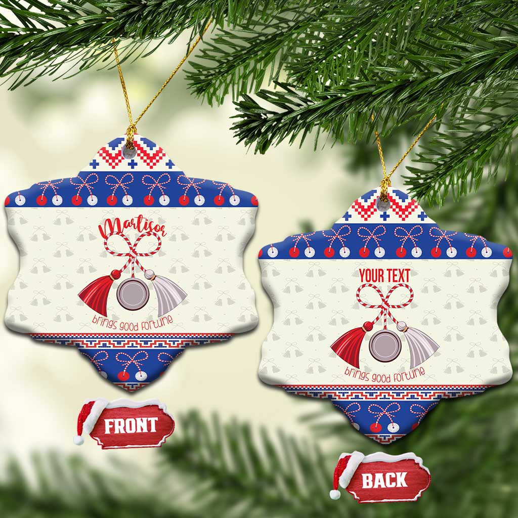 Personalized Moldova Christmas Ceramic Ornament Martisor Moldova Traditional LT19