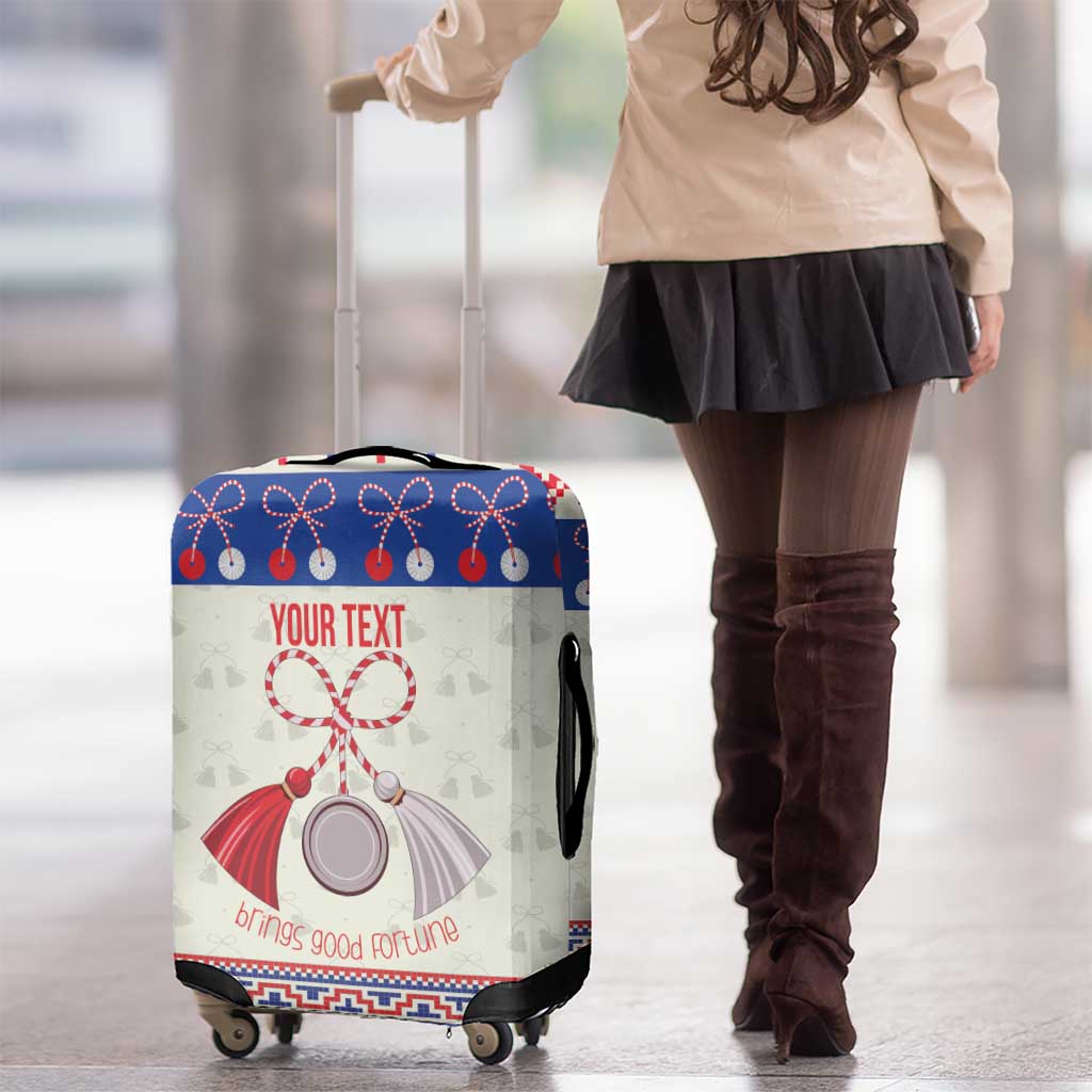 Personalized Moldova Christmas Luggage Cover Martisor Moldova Traditional LT19