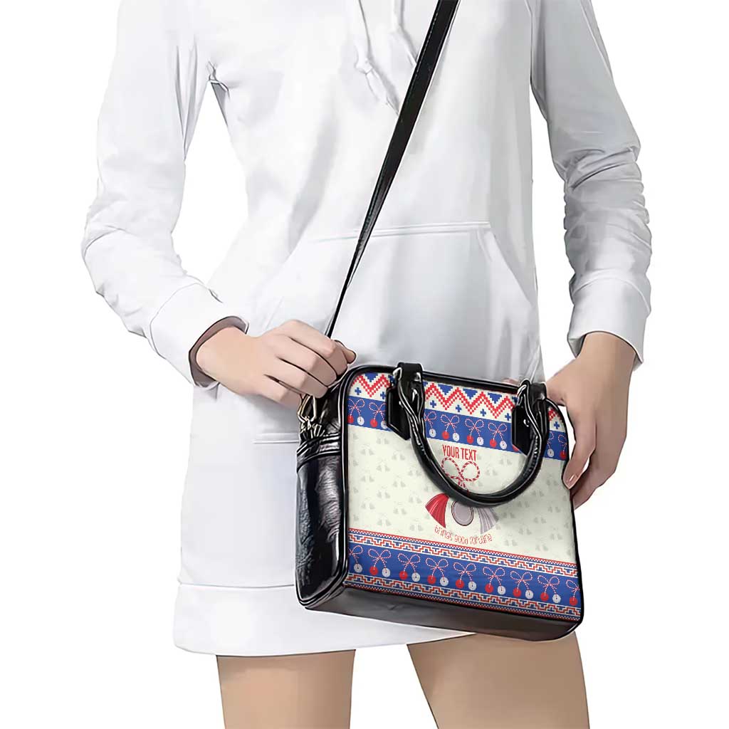 Personalized Moldova Christmas Shoulder Handbag Martisor Moldova Traditional LT19