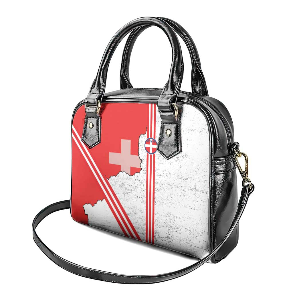 Italy Piedmont Shoulder Handbag Map With Flag Style LT19