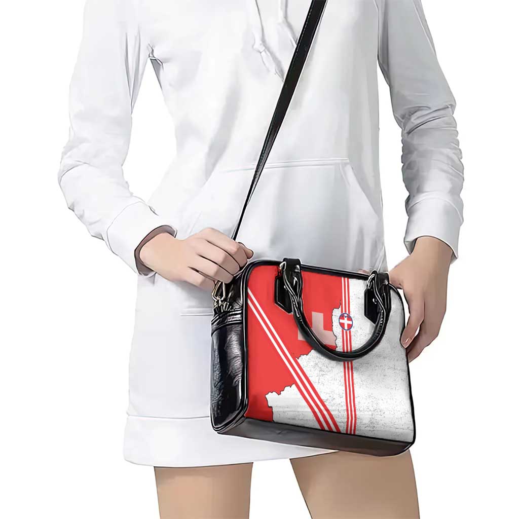 Italy Piedmont Shoulder Handbag Map With Flag Style LT19