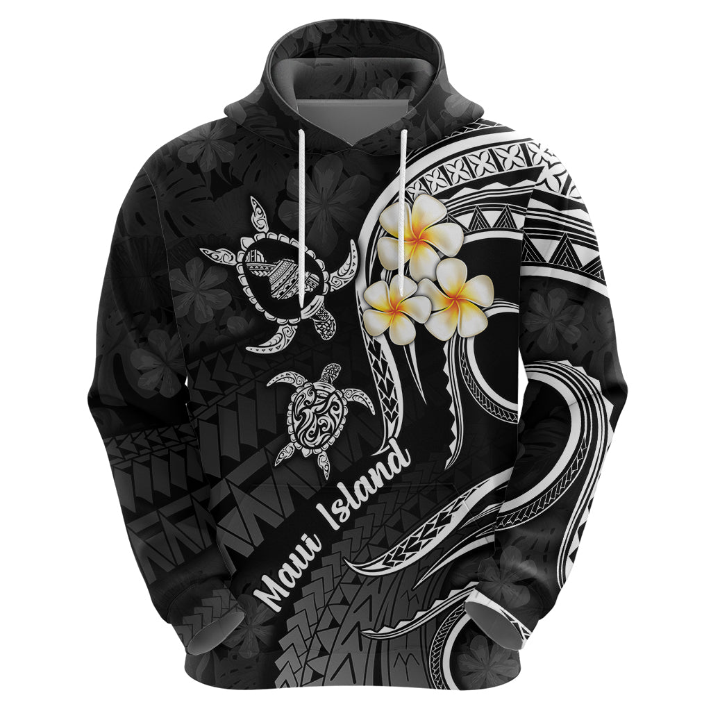 Hawaii Hoodie Maui Islands Pacific Plumeria White Vibe LT9