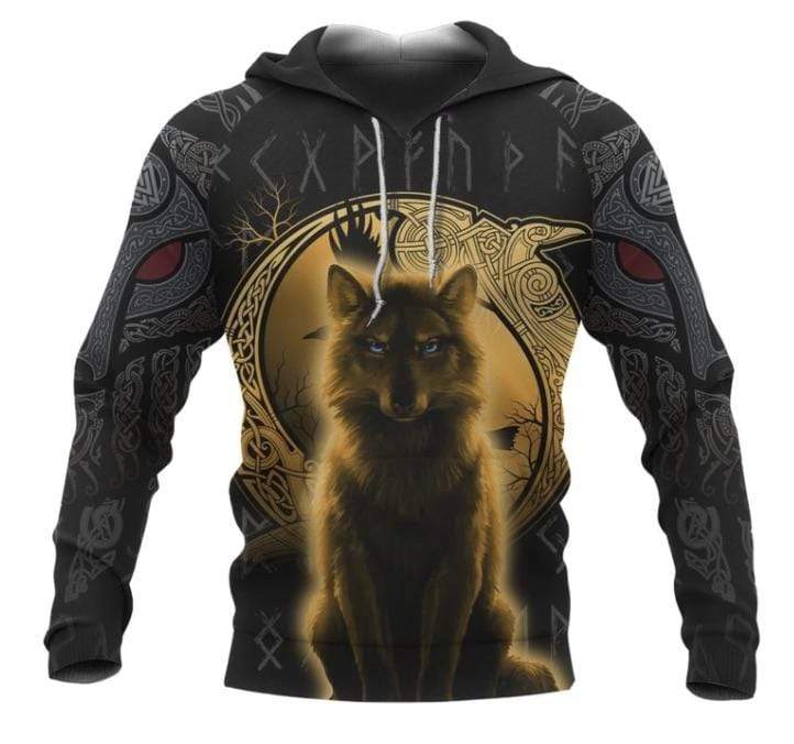 Viking Clothing The Fenrir Gold Version Hoodie RLT12
