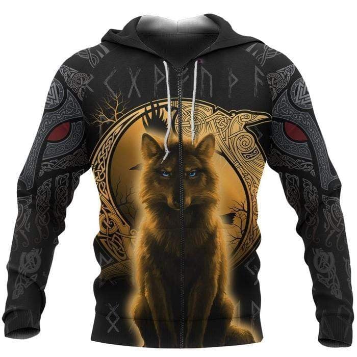 Viking Clothing The Fenrir Gold Version Hoodie RLT12