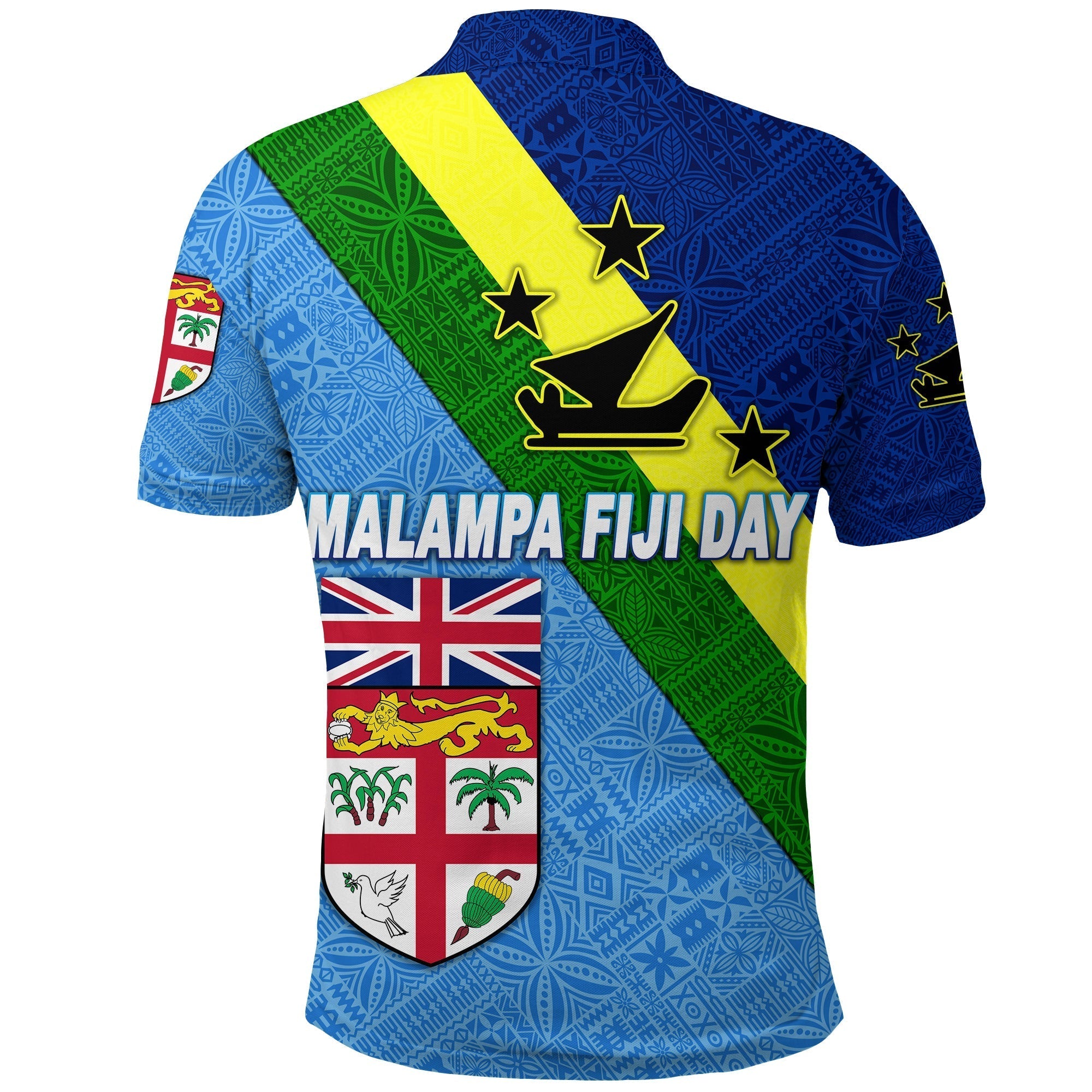 Malampa Vanuatu and Fiji Day Polo Shirt Simple Style LT8