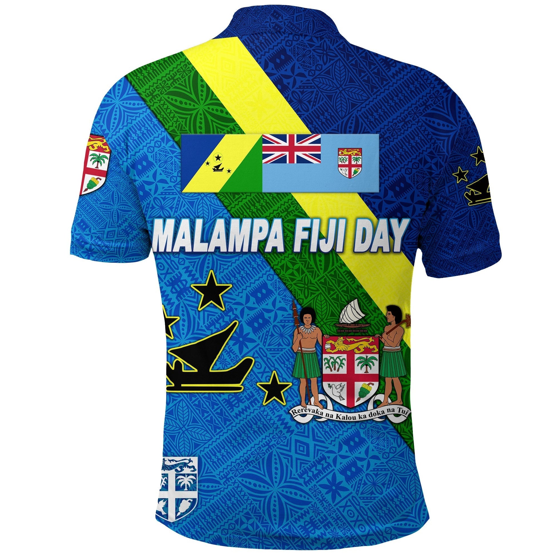 Malampa Vanuatu and Fiji Day Polo Shirt October 10 LT8