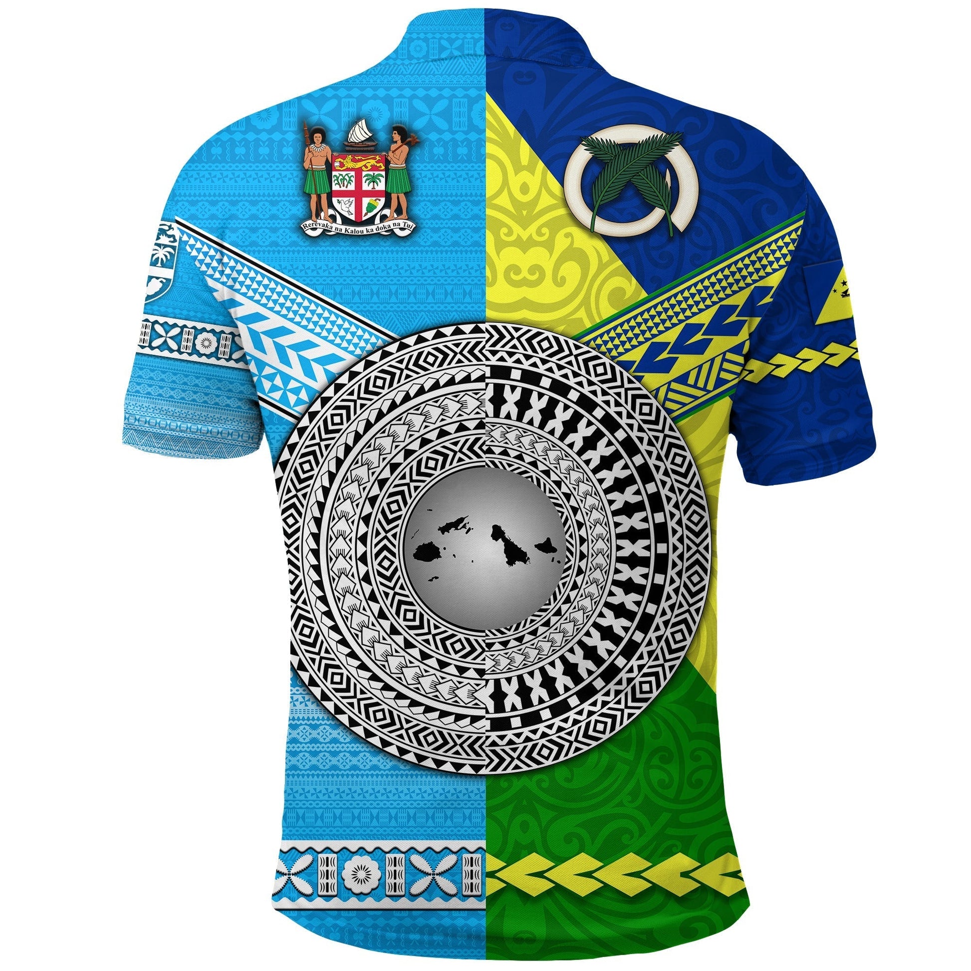 Malampa Province Vanuatu and Fiji Polo Shirt Together LT8