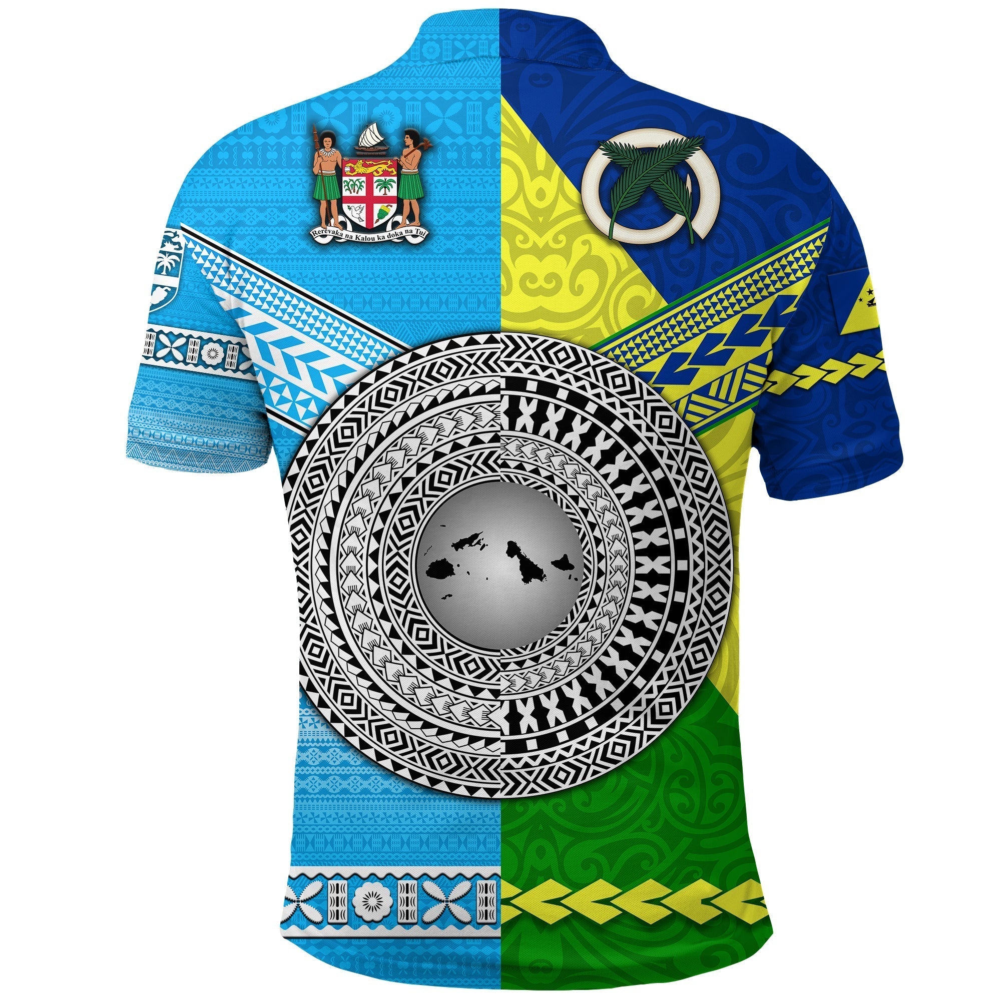 Malampa Province Vanuatu and Fiji Polo Shirt Together LT8