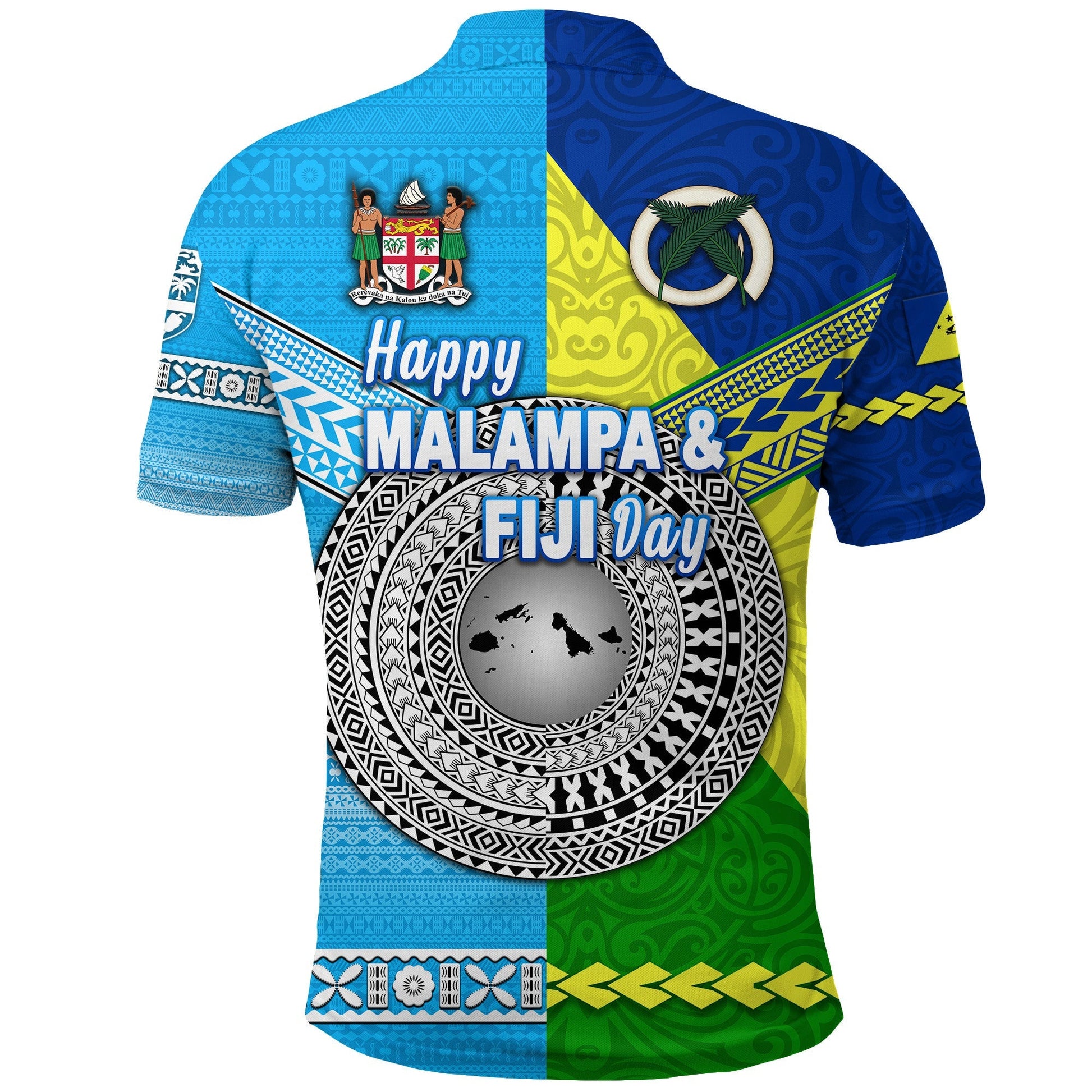 Happy Malampa Province Vanuatu And Fiji Day 10 October 2022 Polo Shirt Together LT8